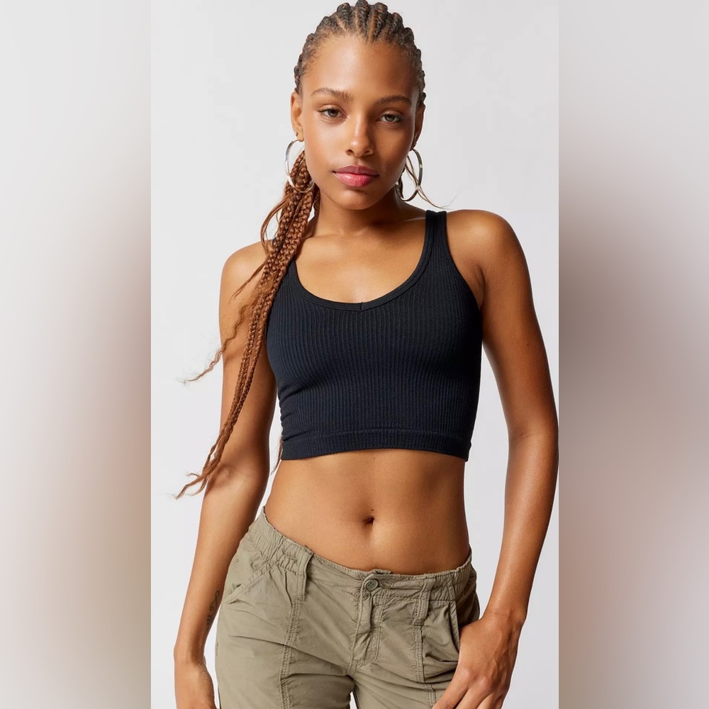 Out From Under Drew Seamless Ribbed Bra Top | black